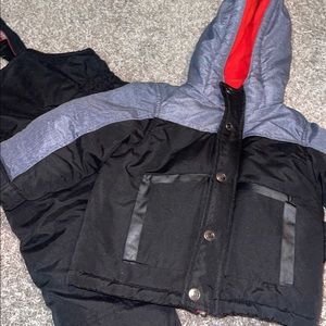 Toddler winter jacket and snowsuit set